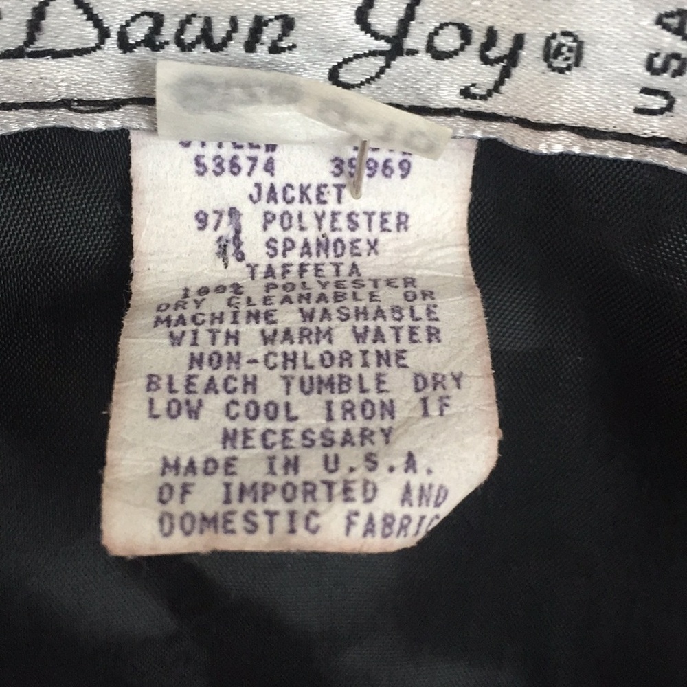 Dawn Joy Black Pinstriped Coat - Picture 5 of 6